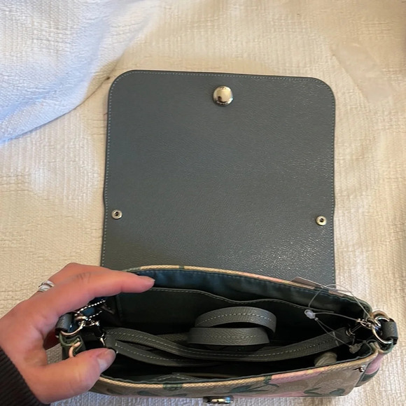 COACH -camo rose logo reverse crossbody - NWT - Picture 6 of 12